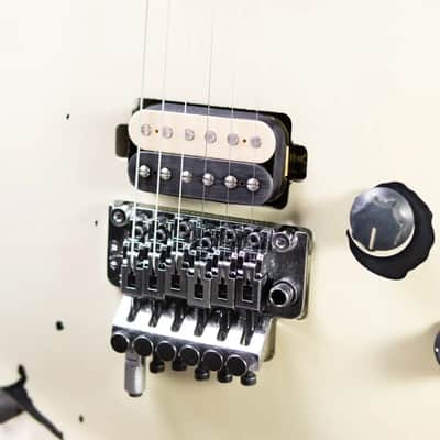 EVH Limited Edition Wolfgang Special Striped Series Electric Guitar - Distressed Ivory image 15
