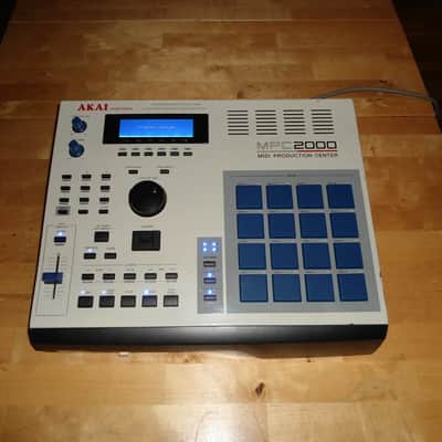 Akai MPC 2000 w/Custom BLUE LEDs & PADs 32MB RAM Sample & Boot Disks OS Ver.1.72 image 5