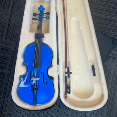 Mendini 1/4 size violin - Blue image 1