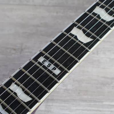 2019 ESP E-II Japan Eclipse EC-DB Les Paul w/EMG's (Purple Sparkle) image 7