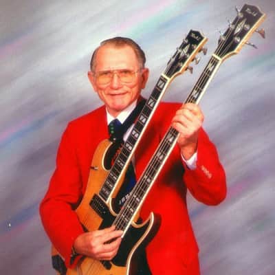 Glen Markel Double Neck Guitar/Bass 1995 Blonde image 2