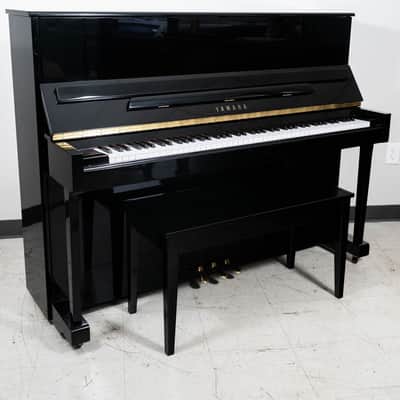 2012 Yamaha T118 Upright Piano | Polished Ebony | 47" | Serial No. H0206169 | Used image 3