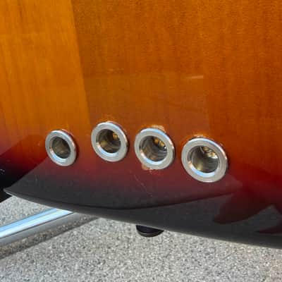 2002 Squier Standard Precision Bass Special P/J – 3-Color Sunburst - String-Through image 12