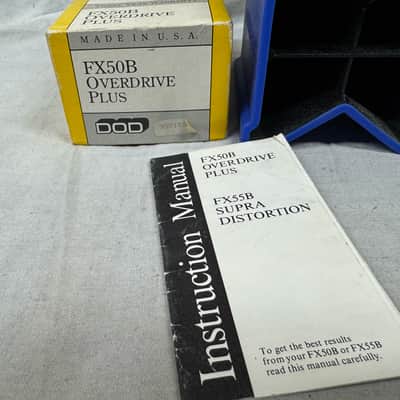 DOD FX50-B fx50b Overdrive Plus Pedal with Box imagen 2