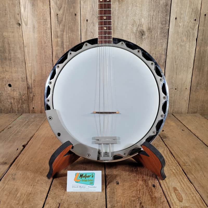 Framus Tenor 4 String Banjo 1960s w/ Chipboard Case image 1