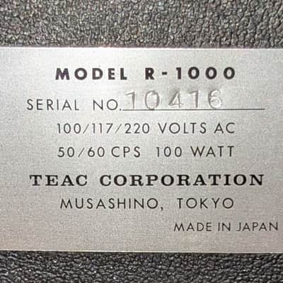 TEAC R-1000 1960s image 9