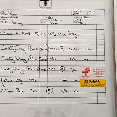 BASF (Studio Recorded Master) 2-inch 24-track Master Tape image 5