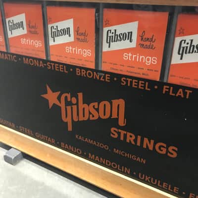 Original Gibson 1950's Store Display String Case w/ strings, Black & Orange, WOW! image 2