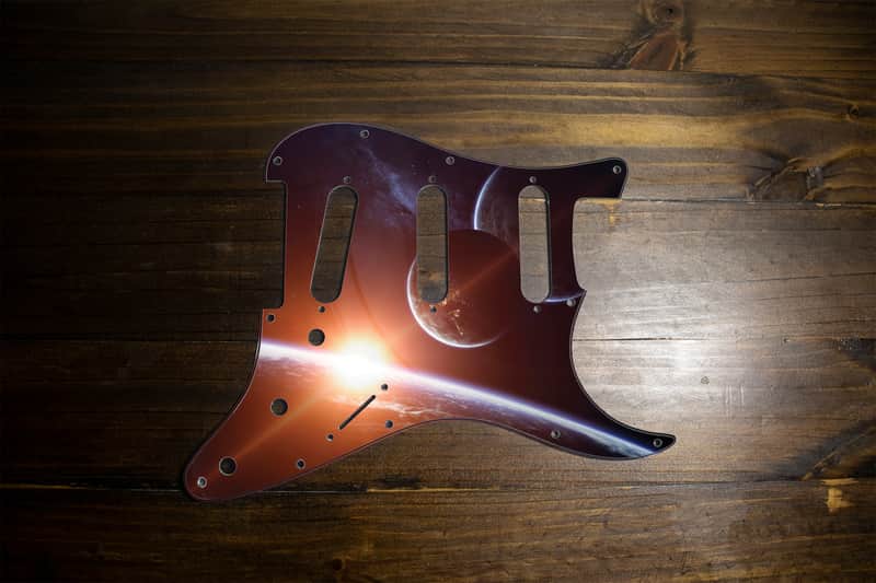 Carmedon Electronics Strat Pickguard  2020 Space 6 image 1
