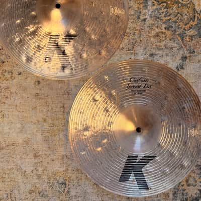 Zildjian K Custom SPECIAL DRY Hihats 14”IMMACULATE! Great Sounding Pair! 932 1424 g Don’t Pay $700! image 4