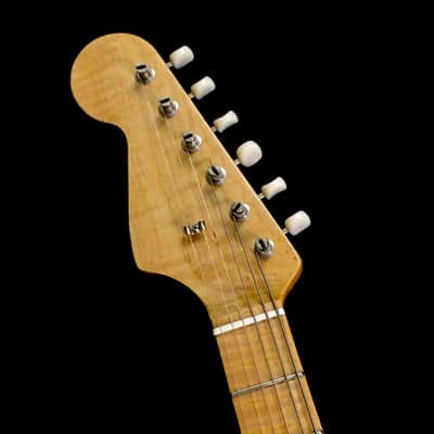 LEFTY! Boutique Custom Vintage Relic MM59 Musicmaster Shell Pink Nitro Pine 3/4 Size 22.5” Short Scale Clone Guitar 5.4 Lb HSC image 3