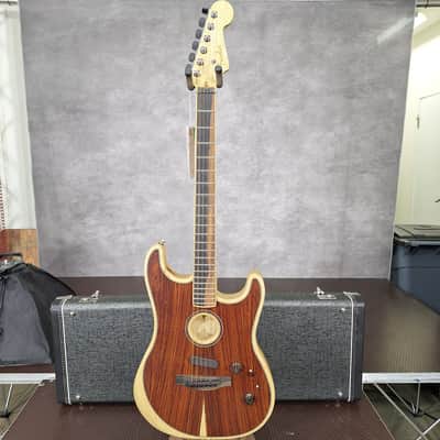 Fender Limited Edition American Acoustasonic Stratocaster 2020 - 2022 - Exotic Cocobolo image 1