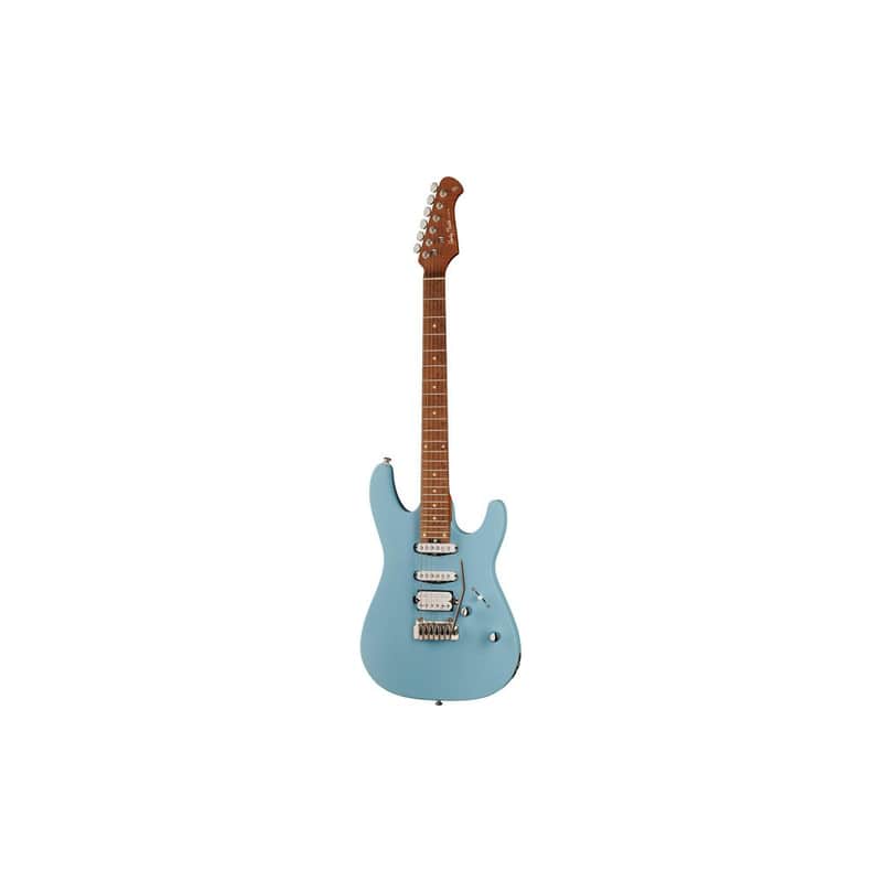 Harley Benton Fusion-III HSS Roasted DB Daphne Blue | Reverb