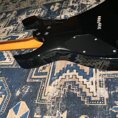 2000 Ibanez Japan 7 String Rare RG7421 Wizard Neck FujiGen Black image 9