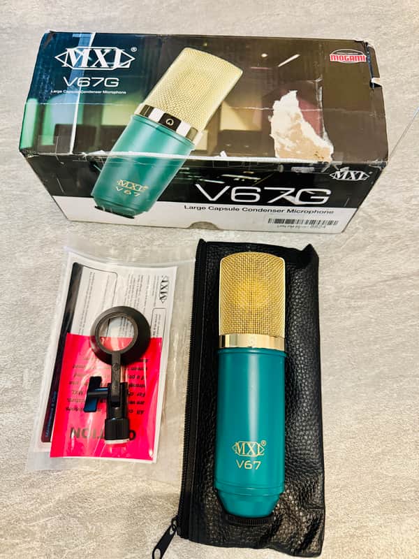 MXL V67G Large Capsule Condenser Mic 2010s - Green/Gold