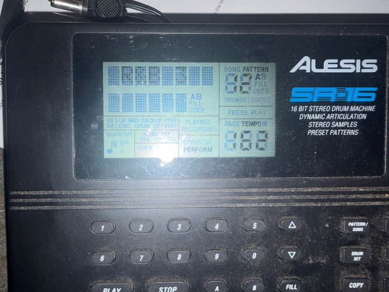 Alesis SR-16 Drum Machine 2010s - Black image 1