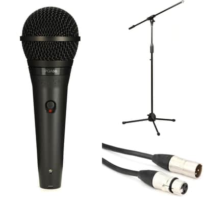 Shure PGA58 Cardioid Dynamic Vocal Microphone with Stand and Cable image 1