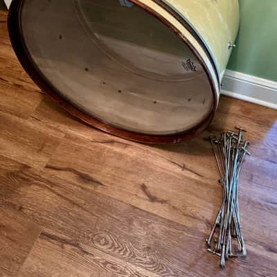 Ludwig & Ludwig 28" Concert Bass Drum PROJECT Vintage 20's 30's White Marine Pearl image 2