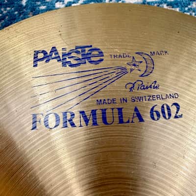 BLUE LABEL 18” Paiste FORMULA 602 MEDIUM Crash 1619g image 2