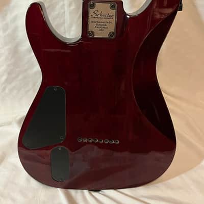 Schecter Damien Elite-8 2015 - 2016 - Crimson Red Burst image 12