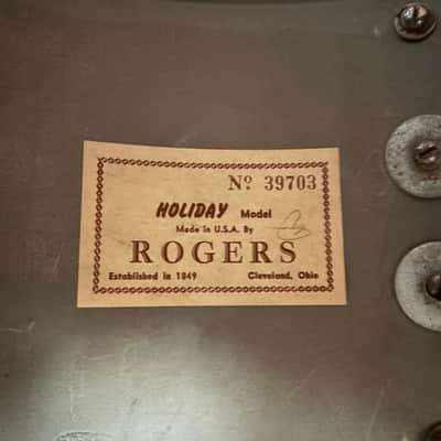 Rogers Kit Holiday 1960s 20, 12, 14 White Marine Pearl image 3
