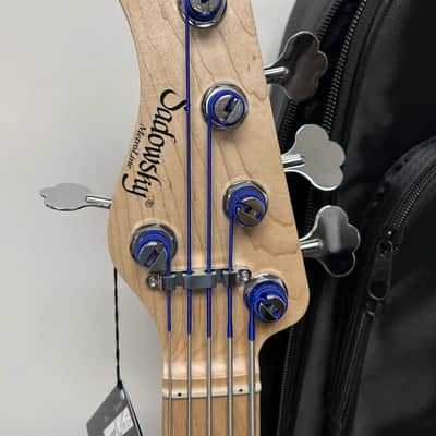 Sadowsky MetroLine 21-Fret Vintage P/J Bass 5 String Left Handed - Almond Sunburst Transparent Satin image 3