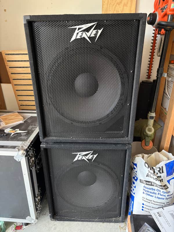 Pair of Peavey PV 118 18" Subwoofer 2010s - Black image 1