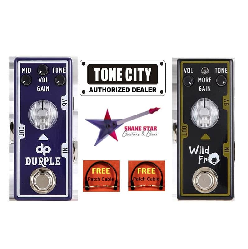 TONE CITY DRIVE BUNDLE⚡WILD FRO(Sizzling Modern Distortion)& DURPLE(Rich And Responsive Low-To-Medium Gain) image 1