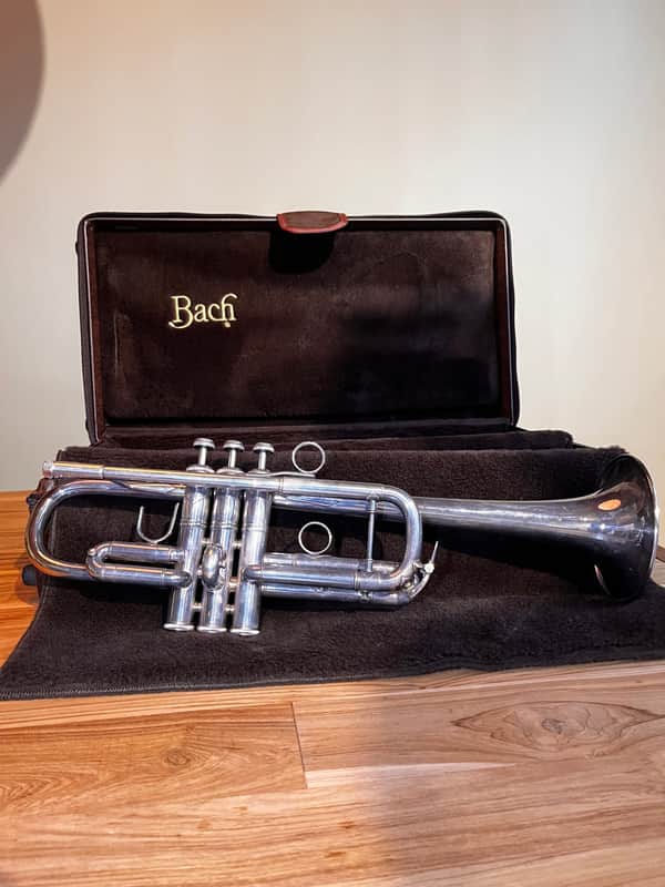 “Bach Stradivarius 239 C Trumpet – Sterling Silver Plus Bell, Large Bore (.462), 25R Leadpipe – Mint Condition” image 1