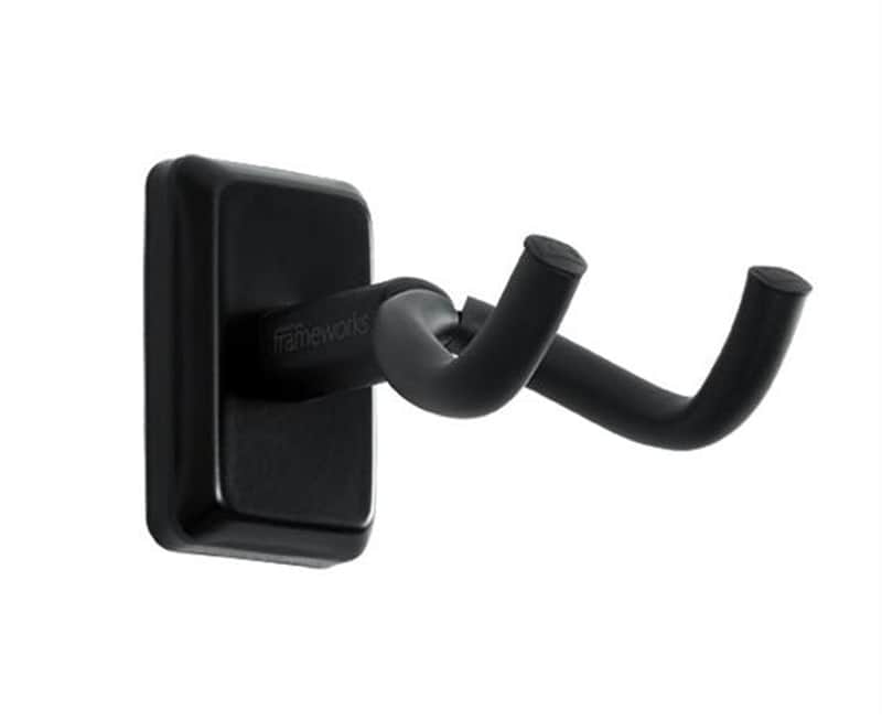 Frameworks GFW-GTR-HNGRBLK Black Wall Mount Guitar Hanger image 1