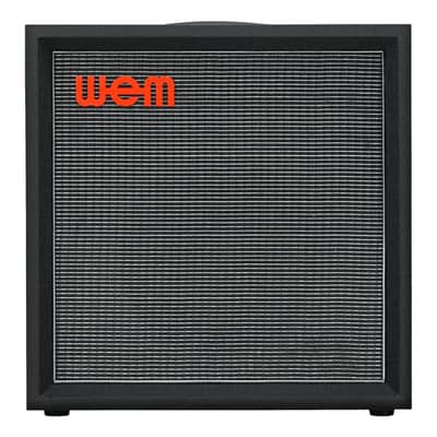 WEM Silver Starfinder 112 Speaker Cabinet with 1x12 Speaker, 150 Watts, 16 Ohm, Black image 1