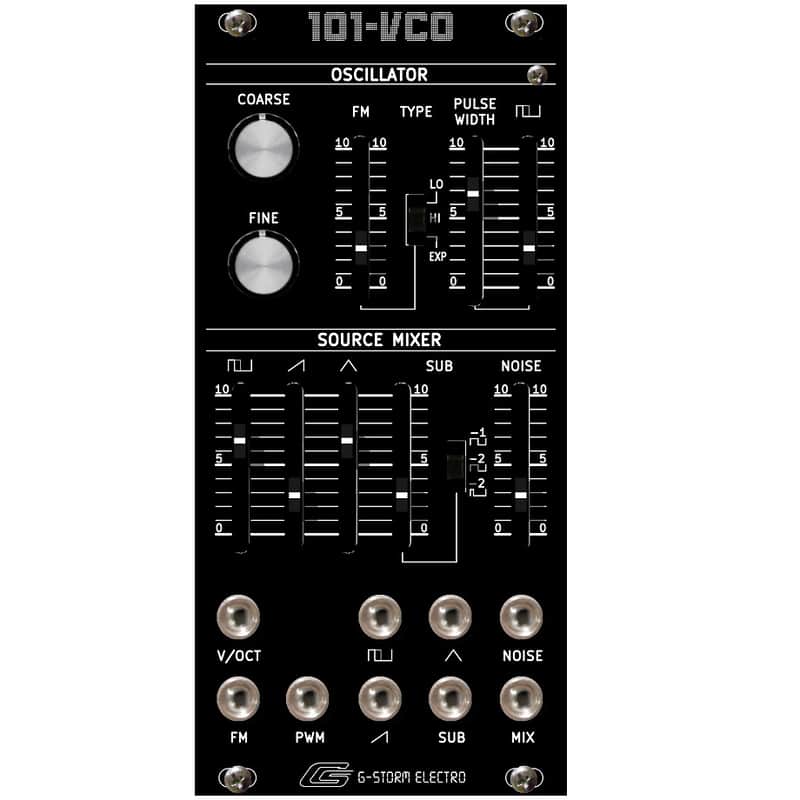 G-Storm Electro 101-VCO r2 BLACK Roland SH-101 Oscillator Adaptation image 1