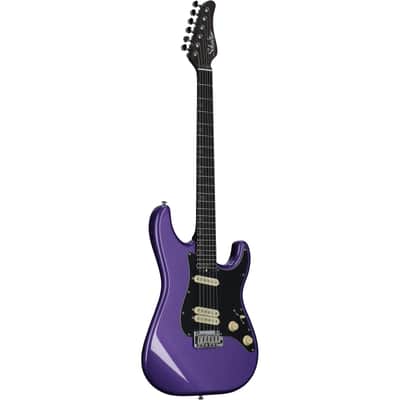 Schecter MV-6 Electric Guitar, with Ebony Fingerboard, Metallic Purple image 2