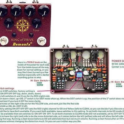 Demonfx KING OF DRIVE Dual Overdrive 4 Position Dip option image 6