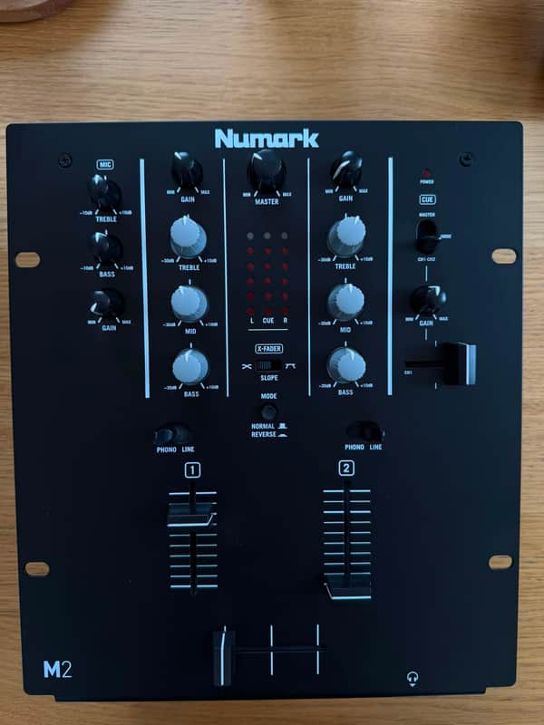 Numark M2 USB 2-Channel DJ Mixer 2010s - Black image 1