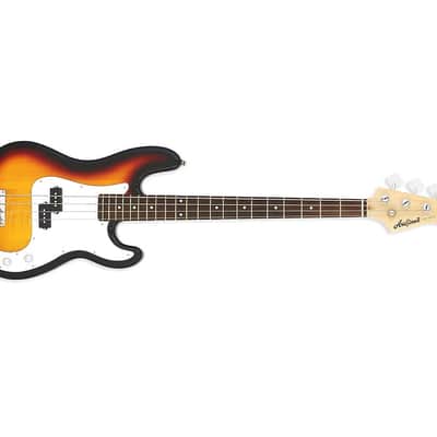 Aria STB-PB-3TS STB Series Basswood Body Bolt-on Maple Neck 4-String Electric Bass Guitar image 3