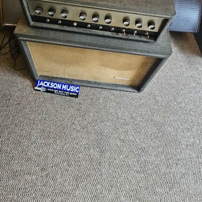 Sears / Silvertone Silvertone 1484 Twin Twelve Tube Amplifier Head and 2x12 Cab 1960s image 2