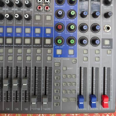 Zoom LiveTrak L-20 Digital Mixer / Recorder 2010s - Grey / Blue image 8