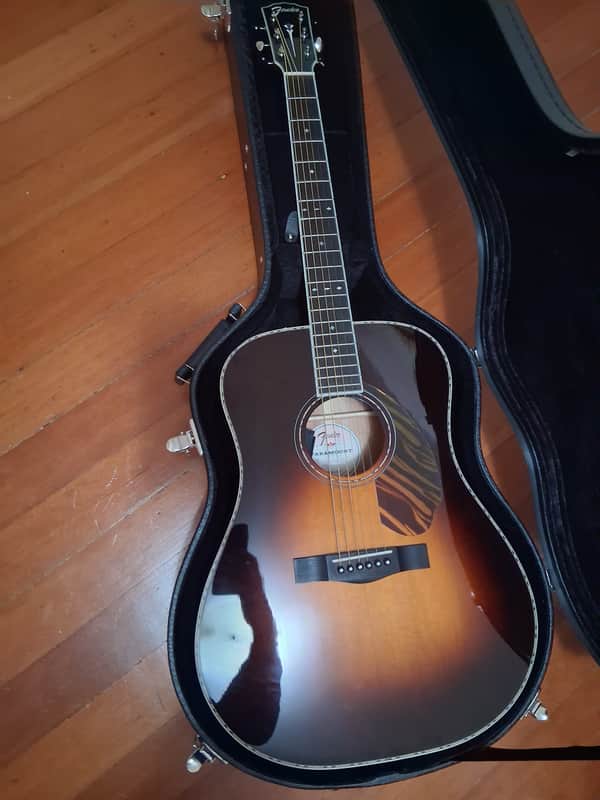 Fender Paramount PD-220E 2022 - Present - 3-Tone Vintage Sunburst image 1