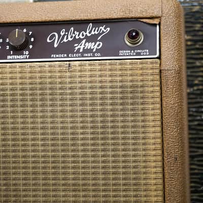 1963 Fender Brownface Vibrolux Amp UK Export Version - From Selmer, One Owner image 7