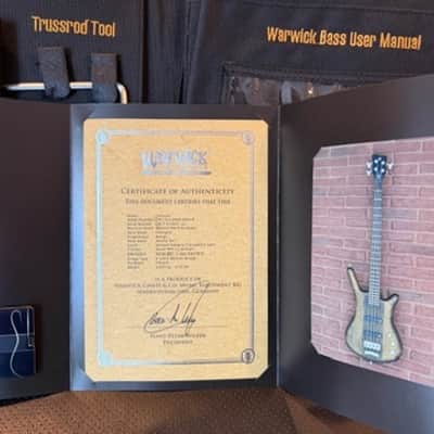 Warwick GPS Pro Corvette Teambuilt 4 String Active Antique Tobacco Satin Bass Guitar image 9