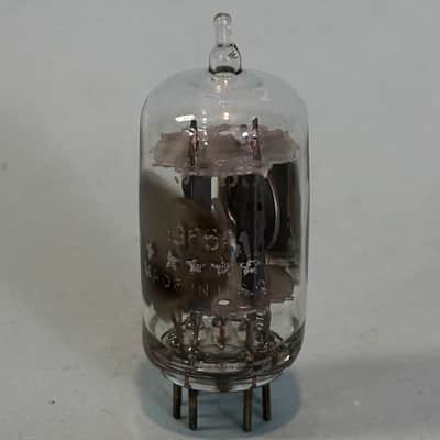 1965 General Electric 5965 12AV7 Vintage GE Gray Plate Side Getter Tube! T513 image 2