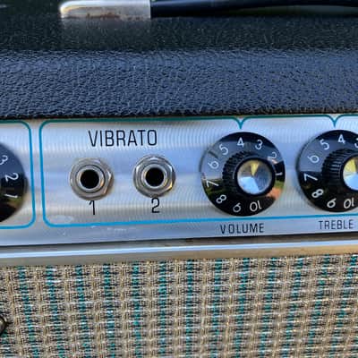 1968/69 Fender Drip Edge Deluxe Reverb Guitar Amp AB763 image 9