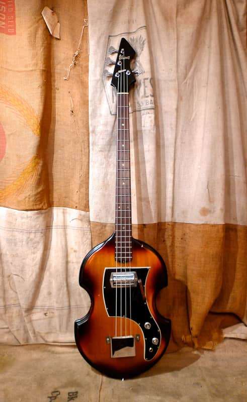 Ibanez Violin Style Bass Guitar 1960's Sunburst image 1