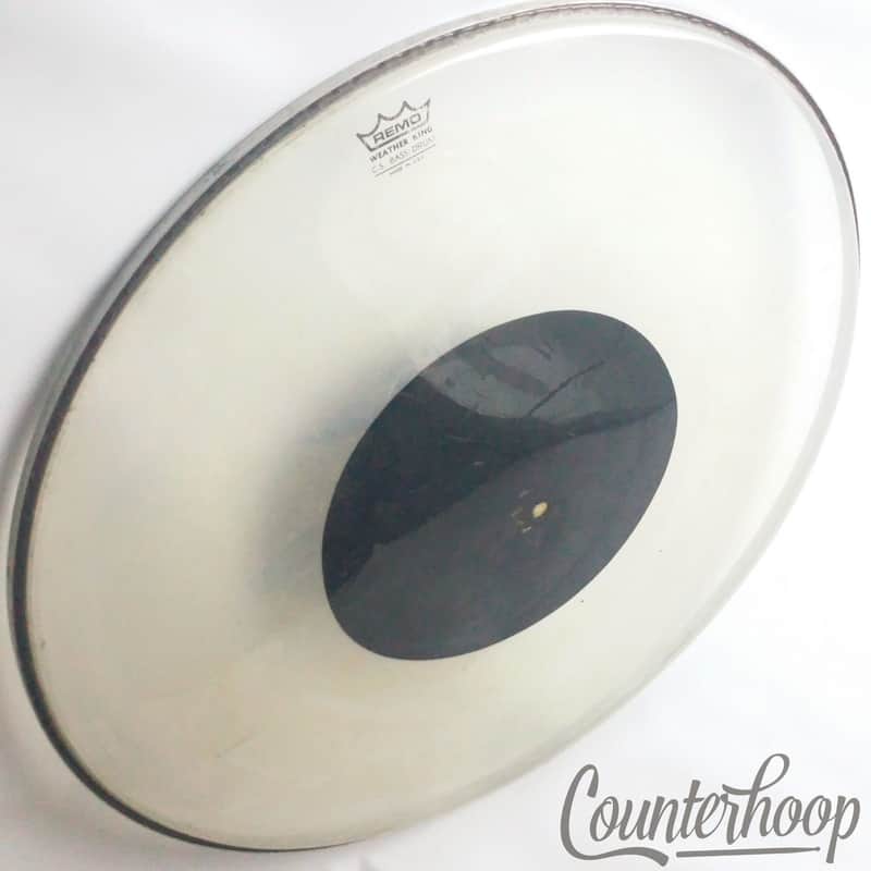 *Remo 26"C.S. Bass Drum Head Black Dot USA Plastic Controlled Sound Weather King image 1