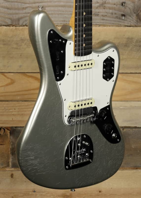 Fender Custom Shop '63 Jaguar Electric Guitar Aged Inca Silver w/ Case image 1