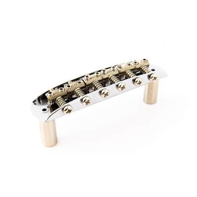 Hosco Jaguar/Jazzmaster/Mustang Compatible Bridge - Threaded Saddles image 2