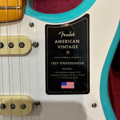 Fender American Vintage II 1957 Stratocaster MN Seafoam Green- 7lbs. 15.9oz s#V2324121 image 7