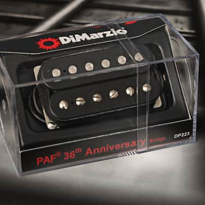 DiMarzio DP223BK PAF 36th Anniversary Bridge Black Humbucker / Standard Spaced image 1
