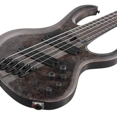 Ibanez BTB805MS-TGF Bass Workshop BTB Electric Bass 5-String Multi Scale - Transparent Gray Flat + Case image 5